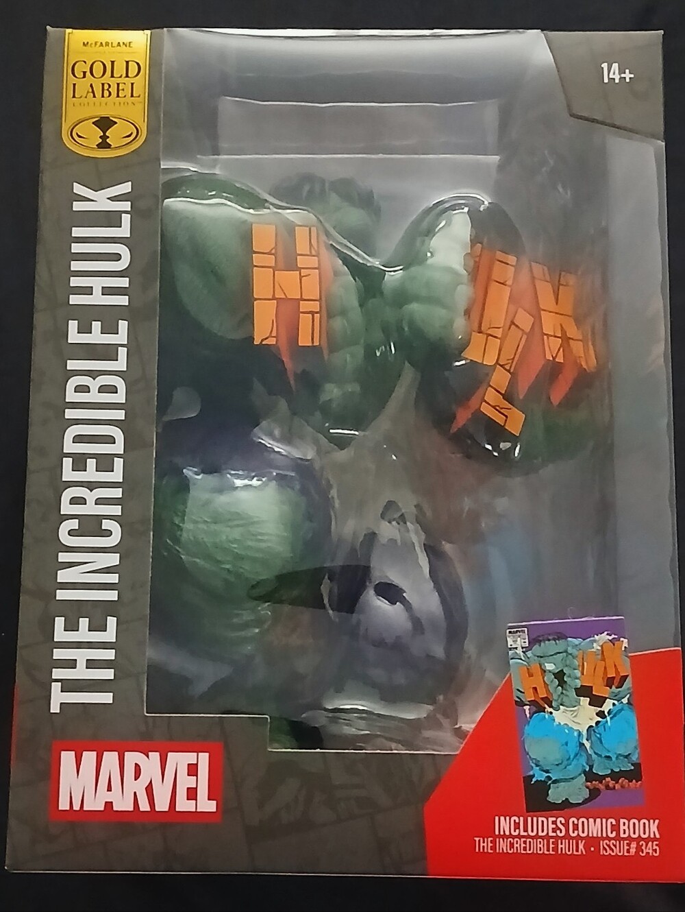 McFarlane Toys Gold Label The Incredible Hulk #345 12” Figure Sealed New
